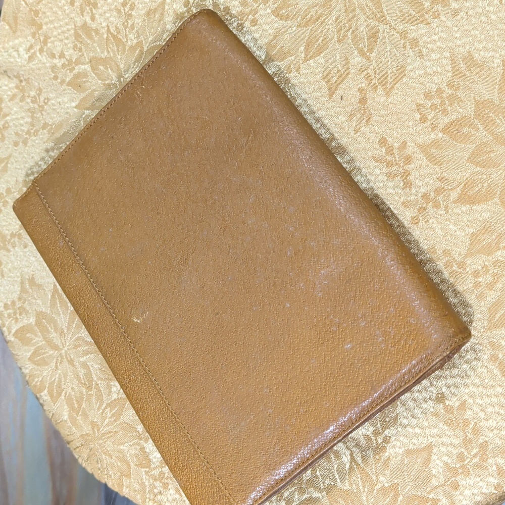 Chic Brown Leather Clutch - Picture 8 of 11